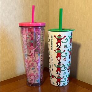 NWT Starbucks Roller Rabbit Limited Edition TWO Tumbler